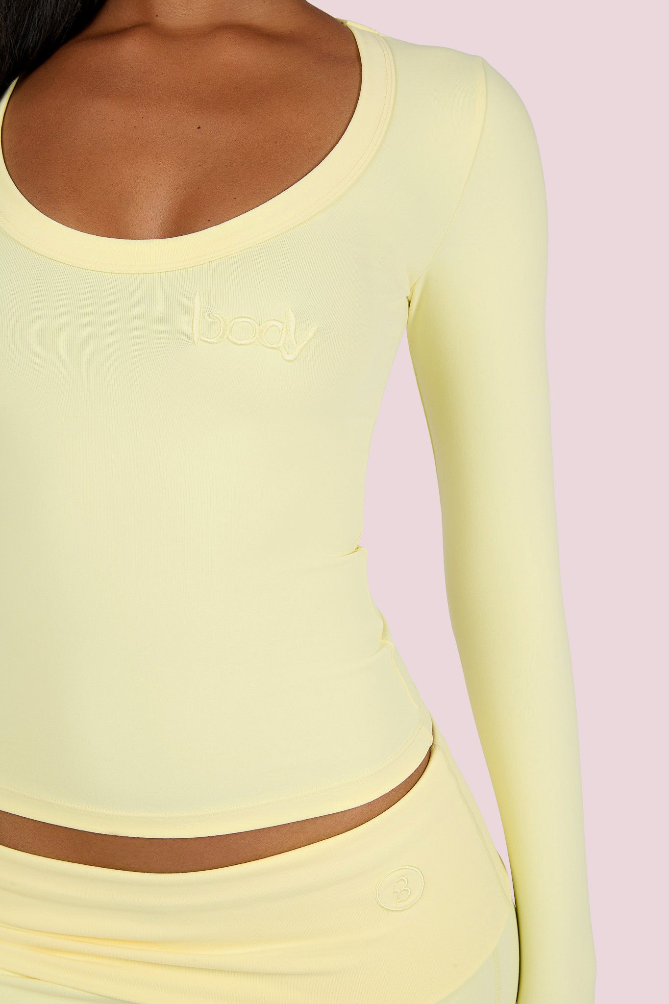 YOGA LONG SLEEVE FULL LENGTH TOP (LEMON YELLOW) — Body by Raven Tracy