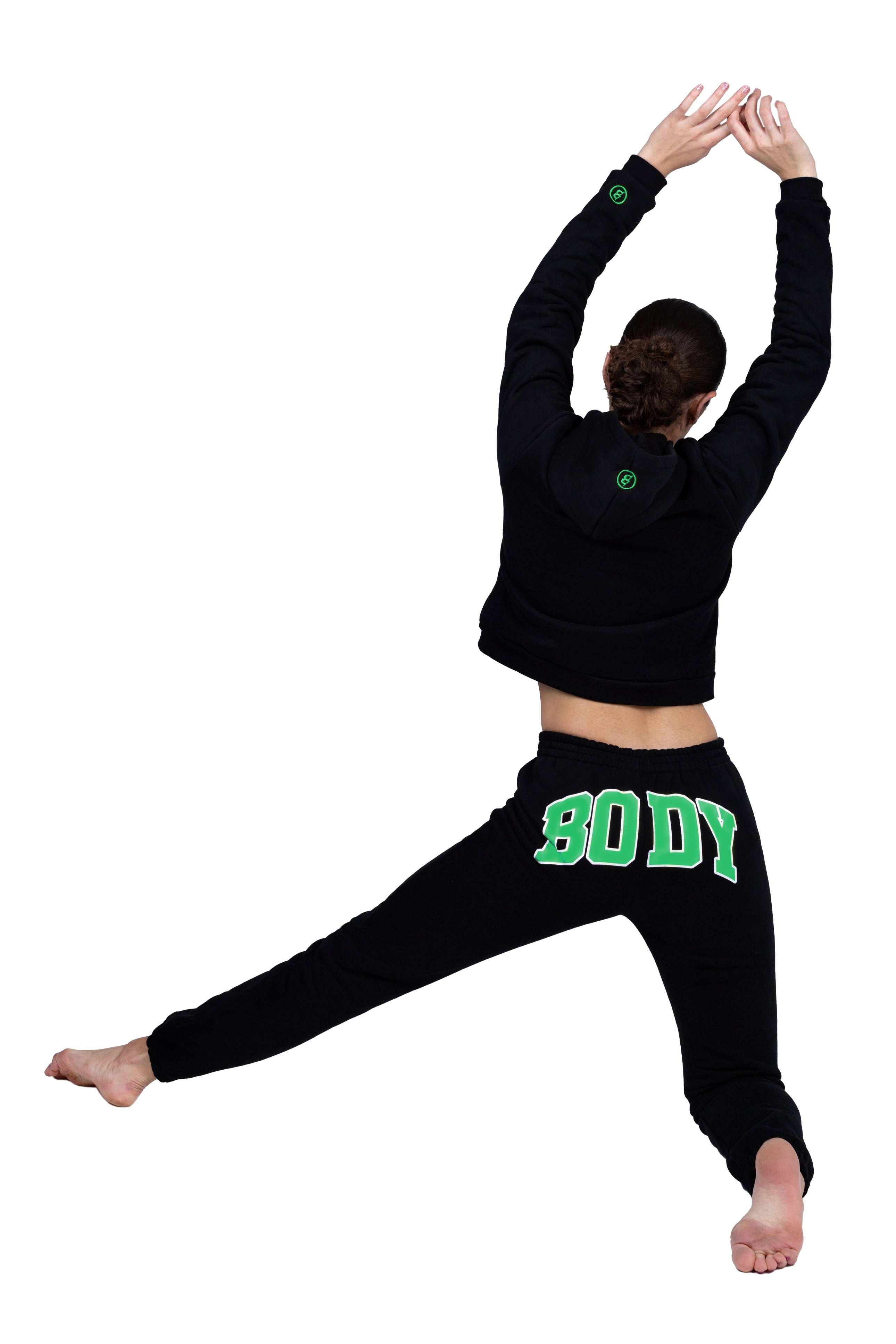 BACKSHOT HOODIE (BLACK/GREEN)