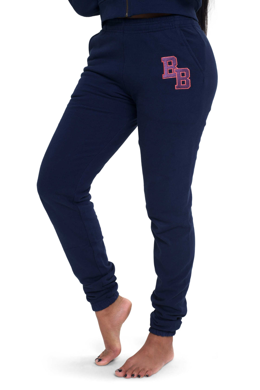 BODY UNIVERSITY SWEATPANTS (NAVY/SALMON)