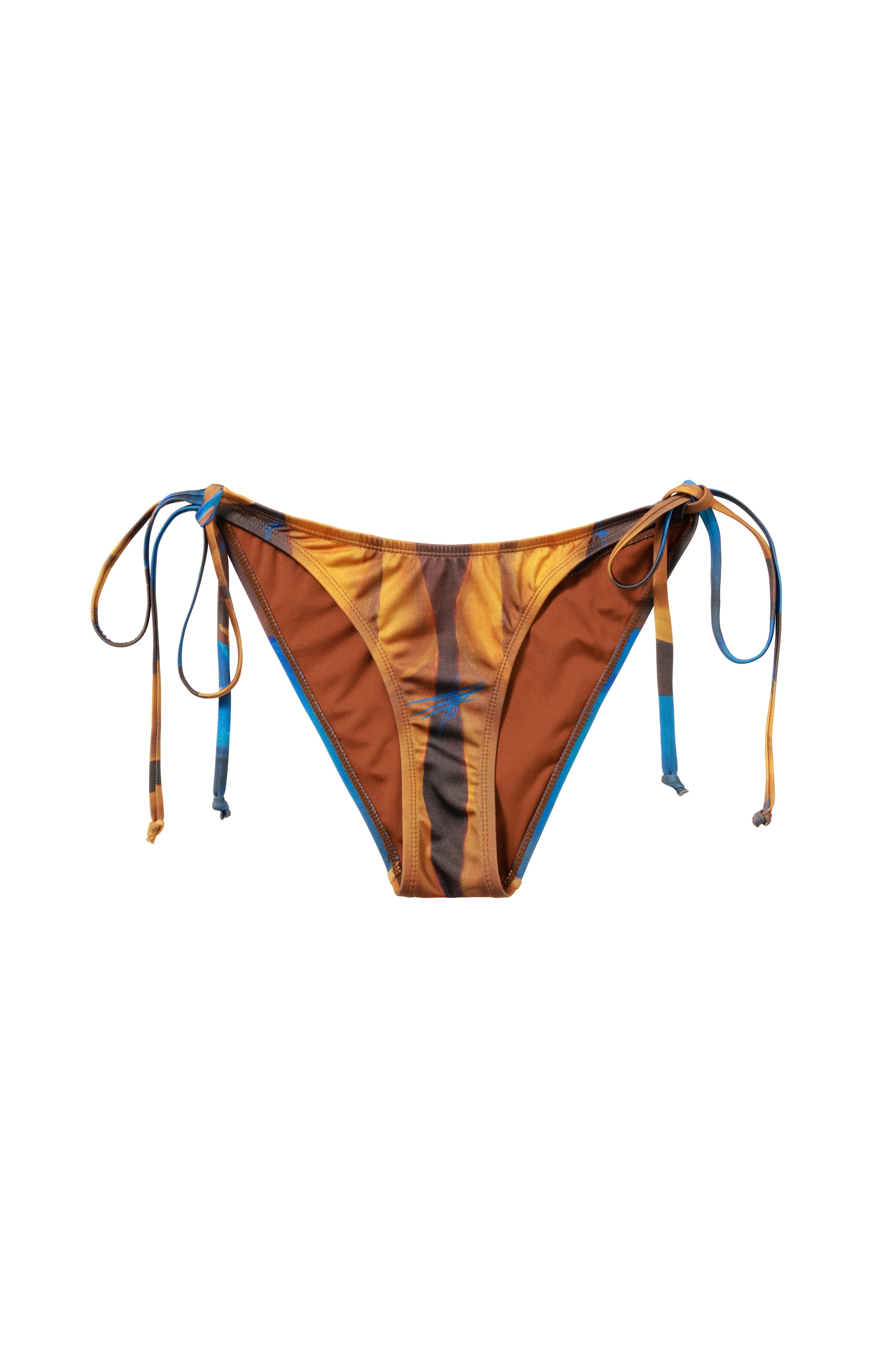 ATHENA BIKINI BOTTOMS (BLUE/GOLD)