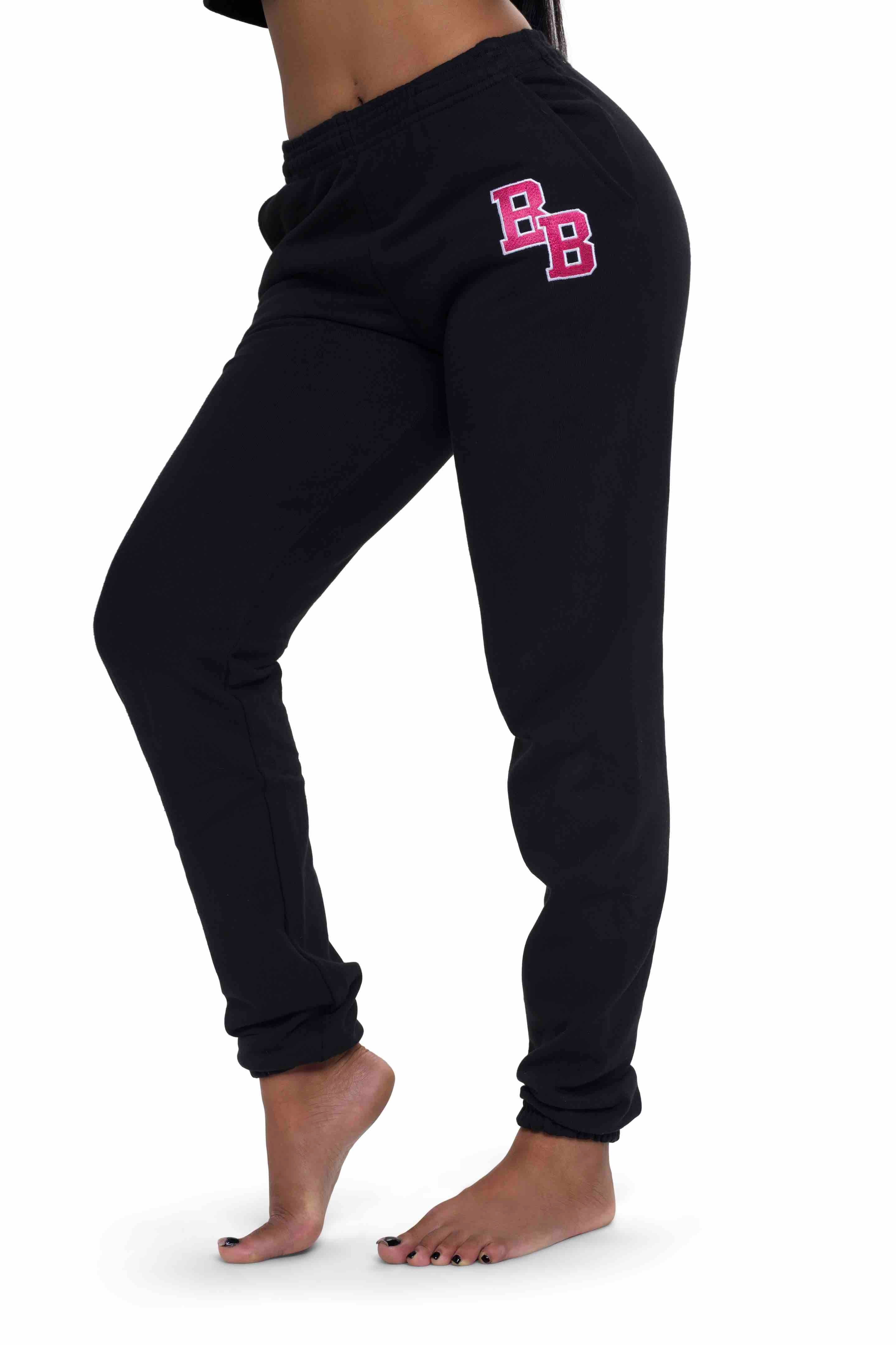 BODY UNIVERSITY SWEATPANTS BLACK PINK Body by Raven Tracy