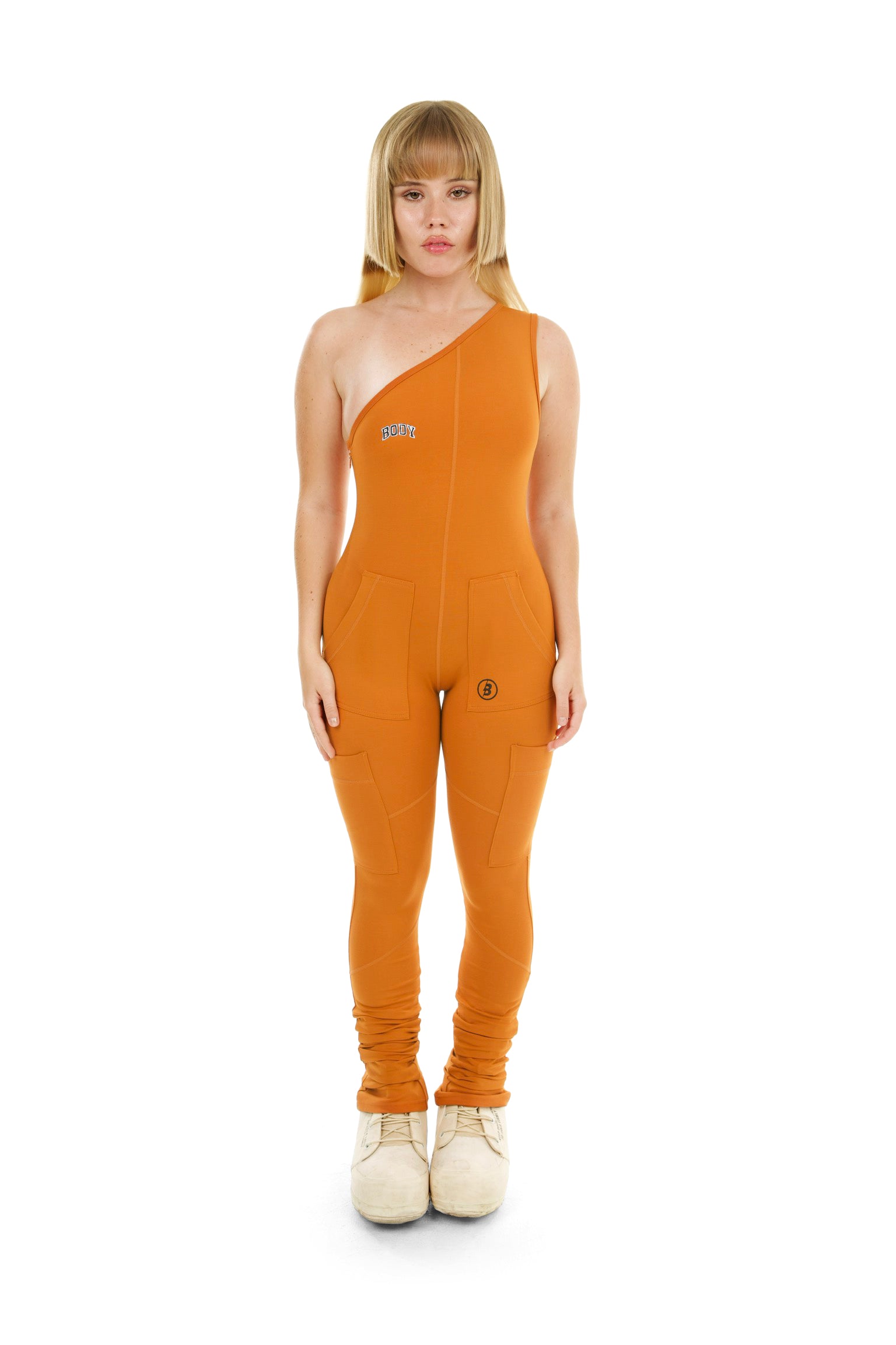 CAMP 1 PIECE CARGO JUMPSUIT (BURNT ORANGE)