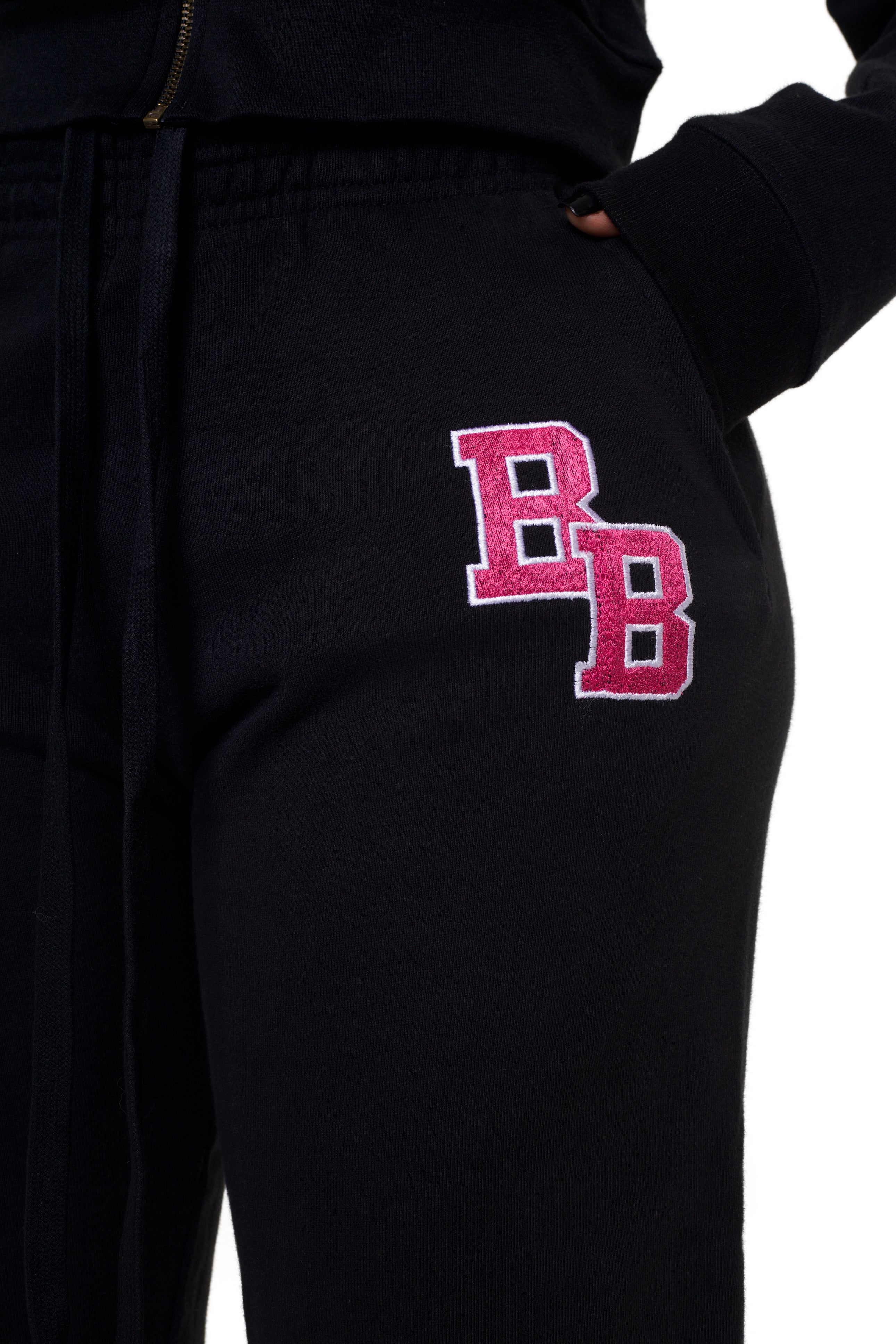 BODY UNIVERSITY SWEATPANTS (BLACK/PINK)