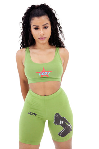 All Over My Body Short (Green)