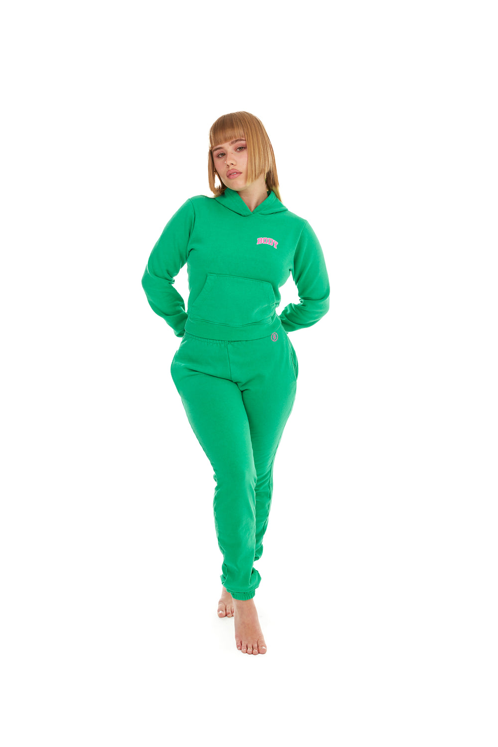 BACKSHOT SWEATPANTS (GREEN/PINK)