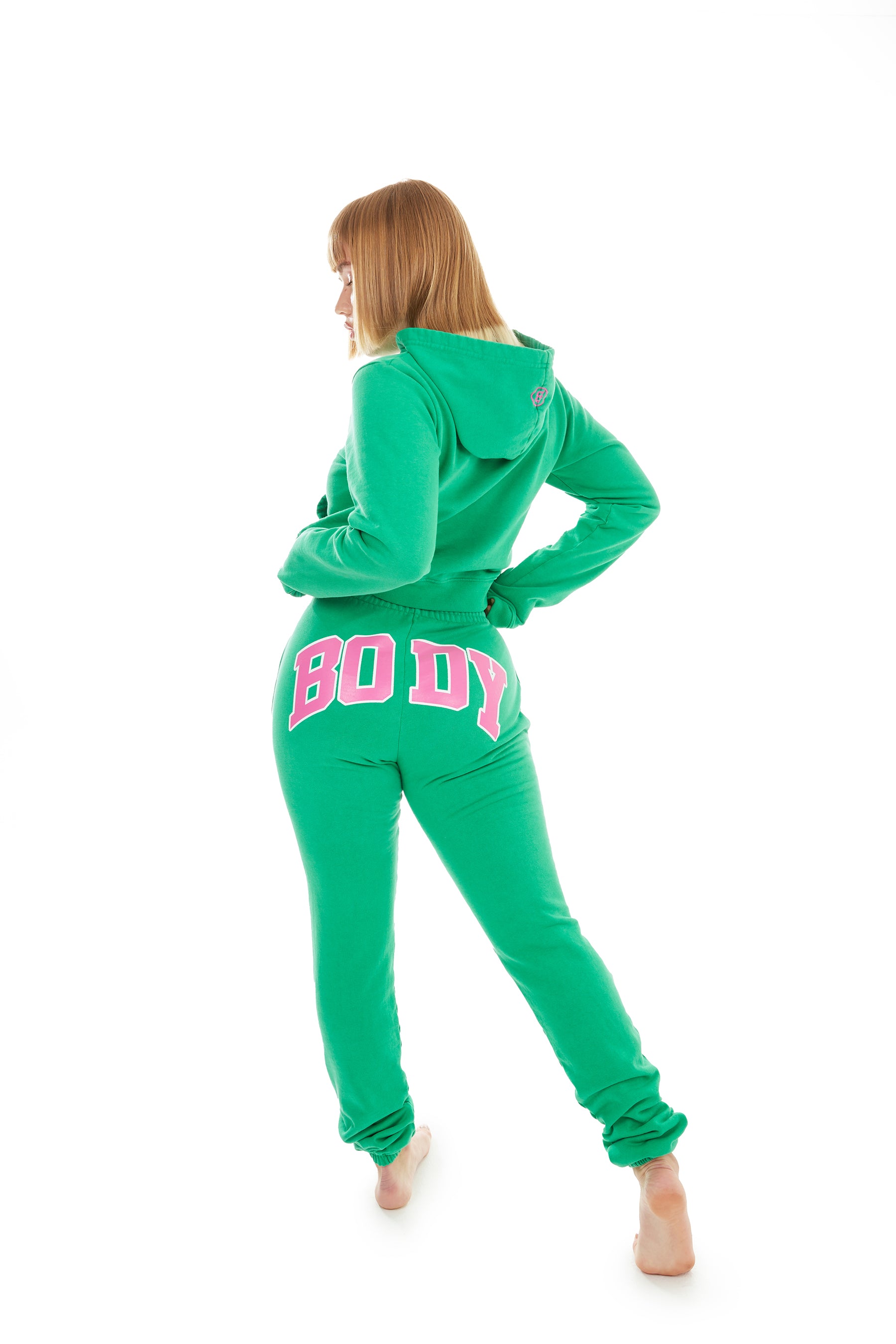 BACKSHOT SWEATPANTS (GREEN/PINK)