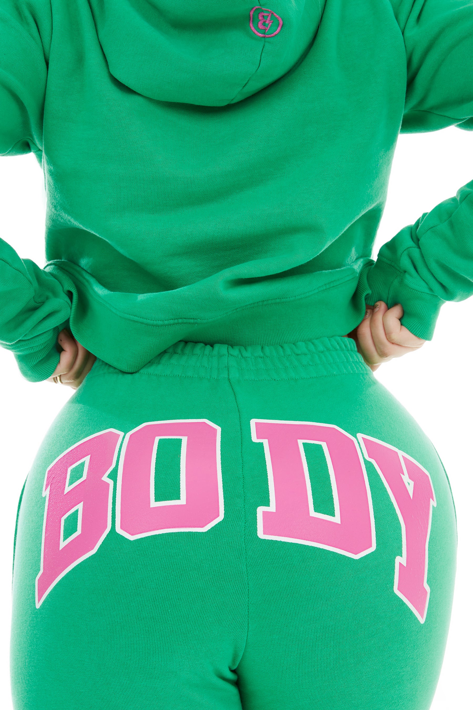 BACKSHOT SWEATPANTS (GREEN/PINK)